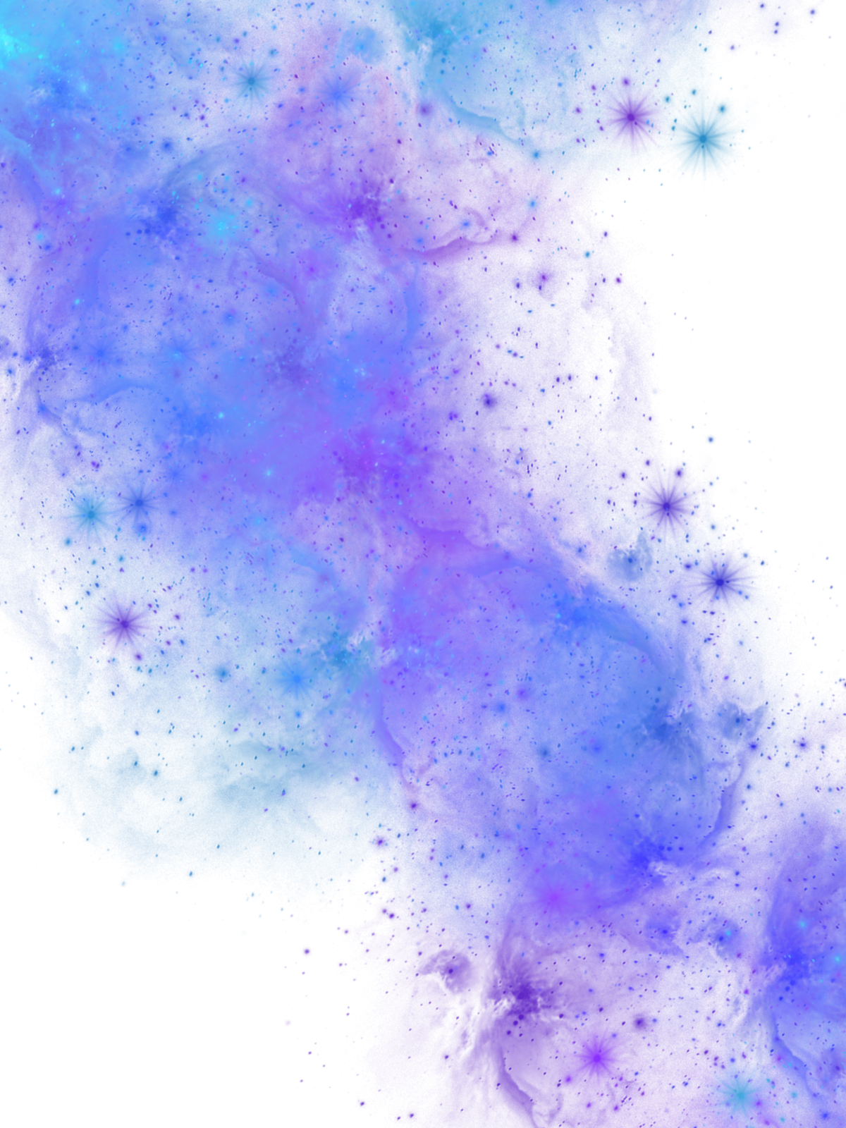Fantasy Blue Nebula Galaxy Night Space corner Backdrop
